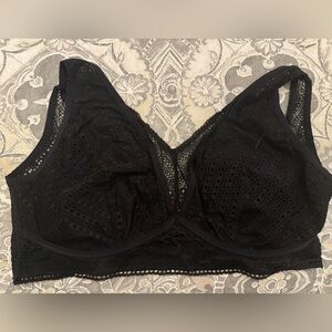 Black Lace Women's Bralette 38GG-H